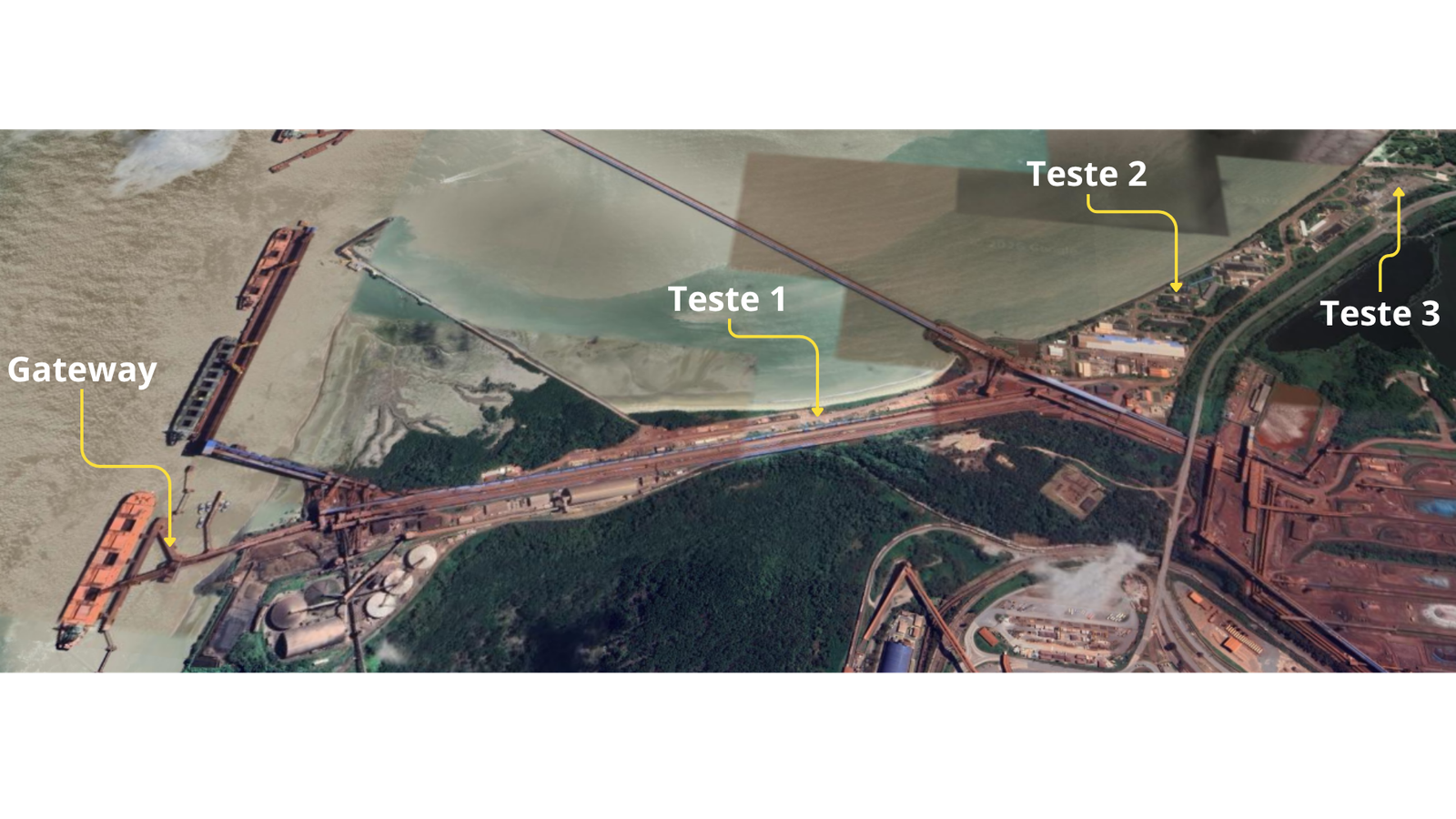 Mapa dos pontos avaliados durante a campanha de cobertura