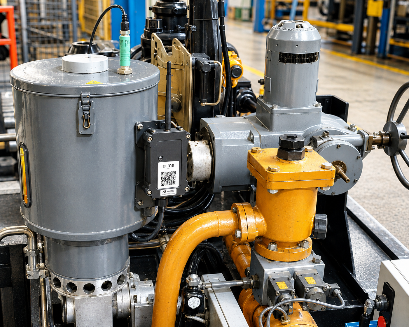 levellogger instalado em campo industrial